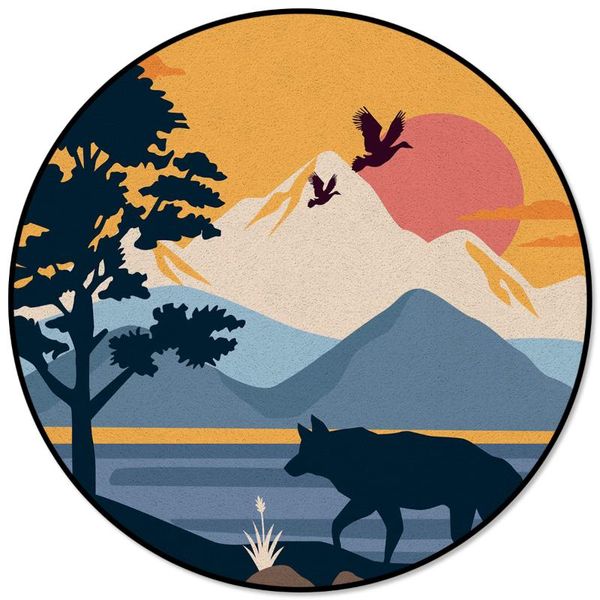 carpets animal wolf lake bird sun round rug for living room home decor kids children's bedroom area rugs mats
carpets animal wolf lake bird sun round rug for living room home decor kids children's bedroom area rugs mats