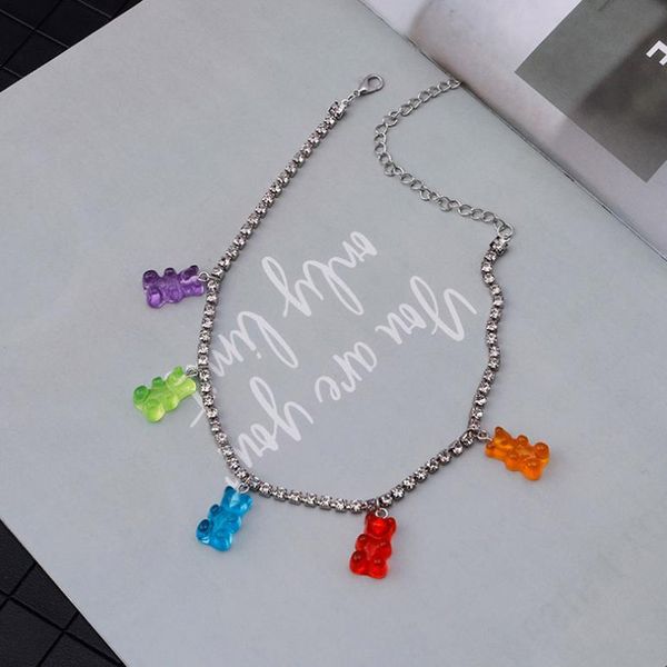 colorful gummy christmas gift cute cartoon clavicle crystal chain jewelry, Silver
colorful gummy christmas gift cute cartoon clavicle crystal chain jewelry, Silver