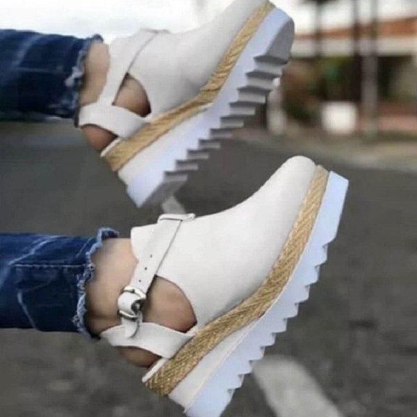 women sandals summer buckle strap heel flat platform shoes casual woman ladies plus size female 2021, Black
women sandals summer buckle strap heel flat platform shoes casual woman ladies plus size female 2021, Black