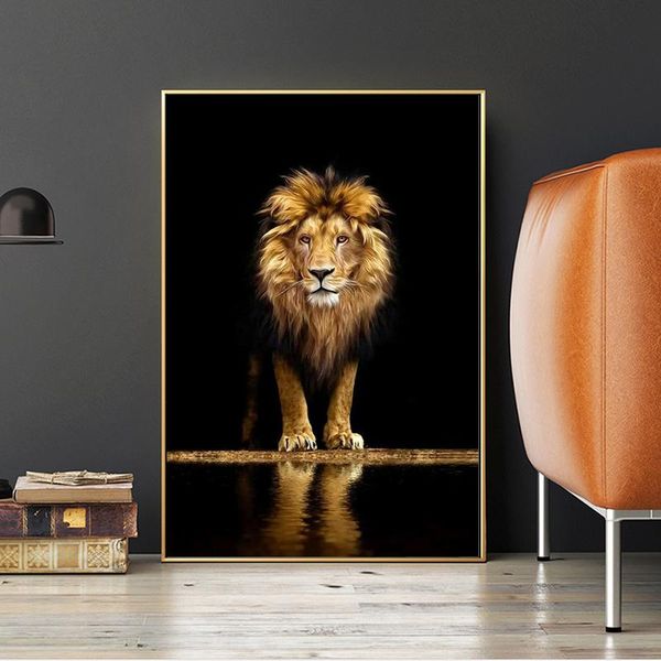 paintings black and gold animals canvas painting wall art african wild lion posters prints modern living room decoration pictures
paintings black and gold animals canvas painting wall art african wild lion posters prints modern living room decoration pictures