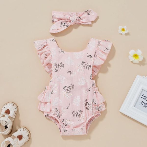 clothing sets lovely kids summer baby romper infant girls ruffles floral printed backless bodysuit+headbands girl clothes#35, White
clothing sets lovely kids summer baby romper infant girls ruffles floral printed backless bodysuit+headbands girl clothes#35, White