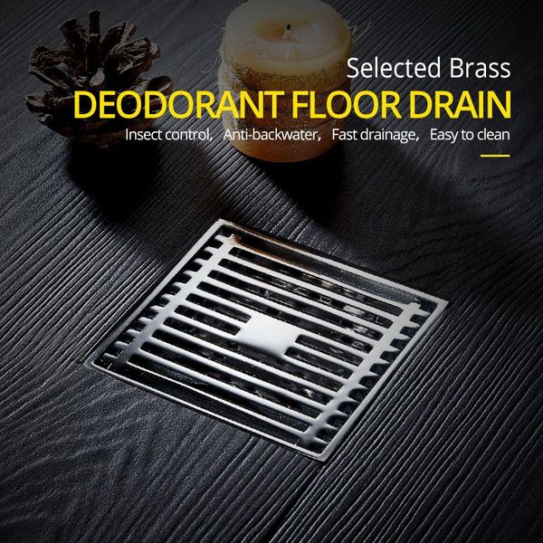 other bath & toilet supplies drains 10*10cm solid brass chrome silver shower drain bathroom square cover anti-odor hair strainer balcony flo
other bath & toilet supplies drains 10*10cm solid brass chrome silver shower drain bathroom square cover anti-odor hair strainer balcony flo