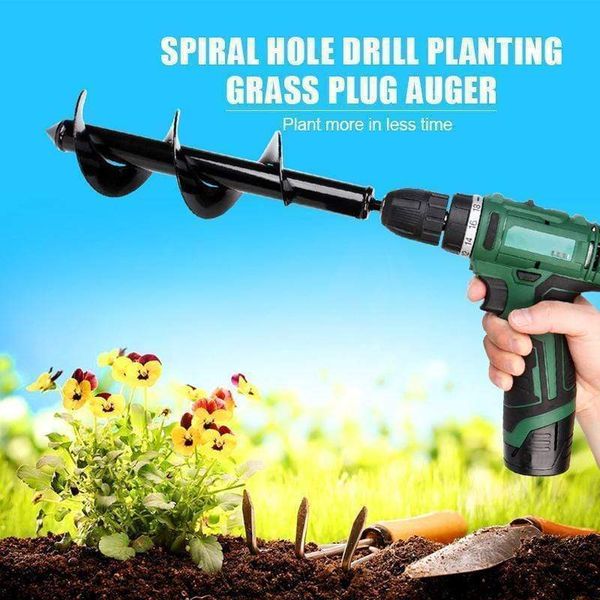 spiral hole drill planting grass plug auger drill bit tools planted drill auger yard gardening bedding planting hole digger tool
spiral hole drill planting grass plug auger drill bit tools planted drill auger yard gardening bedding planting hole digger tool