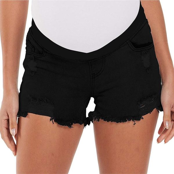maternity bottoms women elastic band jeans solid color ripped denim shorts fitness skinny tracksuit yoga for clothes, White
maternity bottoms women elastic band jeans solid color ripped denim shorts fitness skinny tracksuit yoga for clothes, White