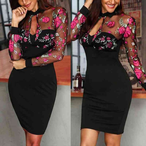 hollow out dress women fashion sheer mesh floral embroidery dresses mesh patchwork elegant casual bodycon work dress, Black;gray
hollow out dress women fashion sheer mesh floral embroidery dresses mesh patchwork elegant casual bodycon work dress, Black;gray