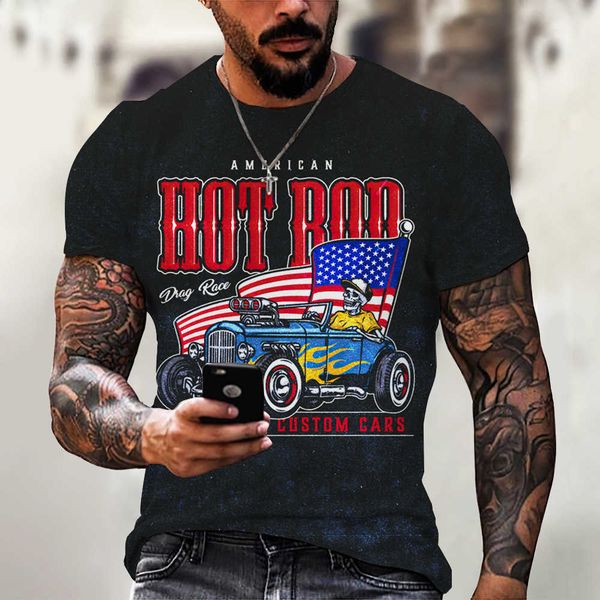 2021 summer t-shirt cool locomotive 3d digital printing street trend men's sports short sleeve t-shirt breathable casual shirt for men, White;black
2021 summer t-shirt cool locomotive 3d digital printing street trend men's sports short sleeve t-shirt breathable casual shirt for men, White;black