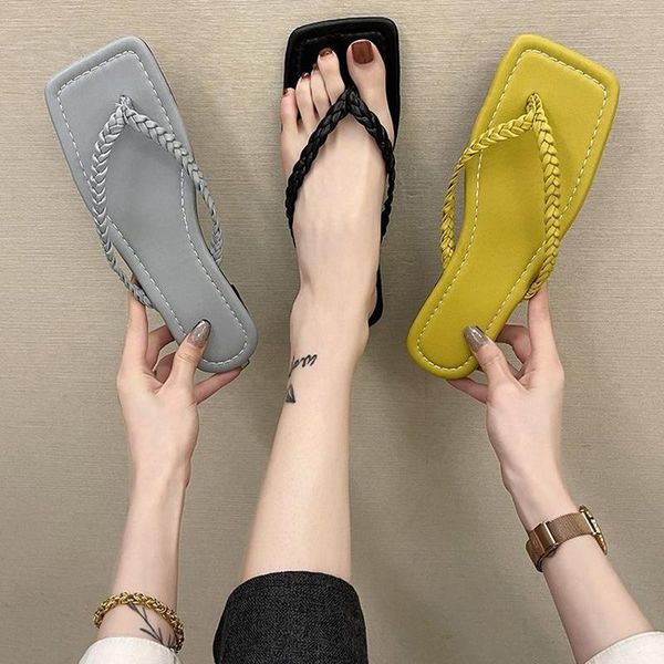 woman flip flop 2021 women's summer slippers flats women house slides ladies outdoor footwear female beach shoes plus size 42, Black
woman flip flop 2021 women's summer slippers flats women house slides ladies outdoor footwear female beach shoes plus size 42, Black