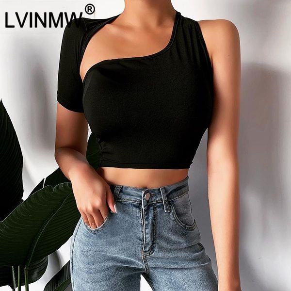 one shoulder hollow out skinny crop 2021 summer women fashion black backless short sleeve t shirt female street women's t-shirt, White
one shoulder hollow out skinny crop 2021 summer women fashion black backless short sleeve t shirt female street women's t-shirt, White