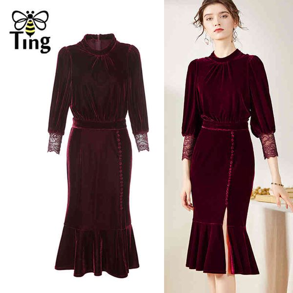 vintage elegant women high waist velvet casual midi dress retro lady office work plus size vestidos elbise 210513, Black;gray
vintage elegant women high waist velvet casual midi dress retro lady office work plus size vestidos elbise 210513, Black;gray