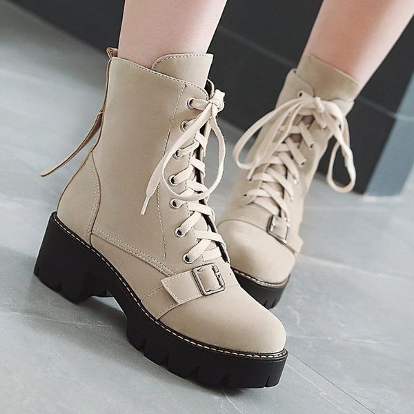 boots aiweiyi ankle for woman round toe thick high heels lace up autumn winter motorcycle botas mujer shoes, Black
boots aiweiyi ankle for woman round toe thick high heels lace up autumn winter motorcycle botas mujer shoes, Black