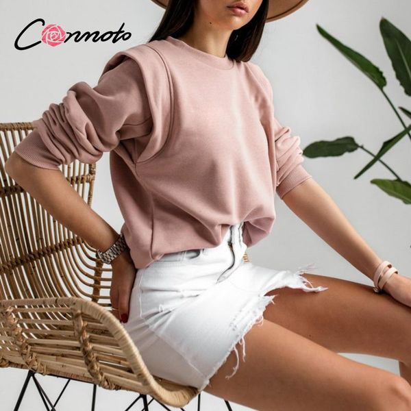 women's hoodies & sweatshirts conmoto casual slim ladies sweatshirt pink knitted women streetwear pullover basic long sleeve autumn 202, Black
women's hoodies & sweatshirts conmoto casual slim ladies sweatshirt pink knitted women streetwear pullover basic long sleeve autumn 202, Black