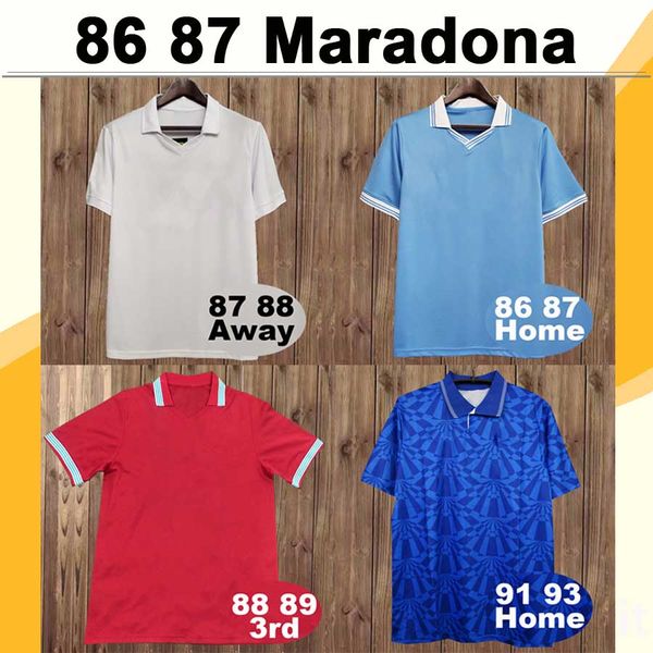 86 87 maradona retro mens soccer jerseys salvatore home blue and away white 3rd red short sleeve football shirt can customized, Black;yellow
86 87 maradona retro mens soccer jerseys salvatore home blue and away white 3rd red short sleeve football shirt can customized, Black;yellow