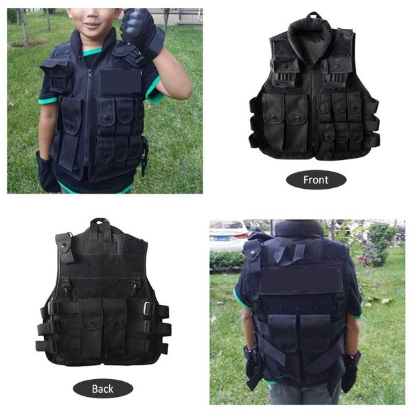 hunting jackets training children vest outdoor children's tactical wear resistant sturdy protection equipment, Camo;black
hunting jackets training children vest outdoor children's tactical wear resistant sturdy protection equipment, Camo;black