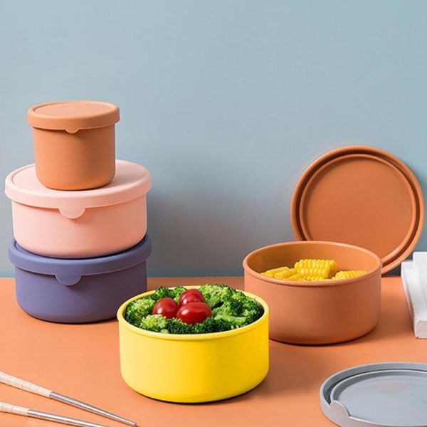 dinnerware sets fashion lunch box sealed heat resistant round silicone container
dinnerware sets fashion lunch box sealed heat resistant round silicone container