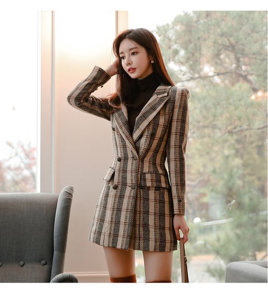 women's suits & blazers fashion women elegant houndstooth office lady blazer coat double breasted stylish notched collar ladies o, White;black
women's suits & blazers fashion women elegant houndstooth office lady blazer coat double breasted stylish notched collar ladies o, White;black