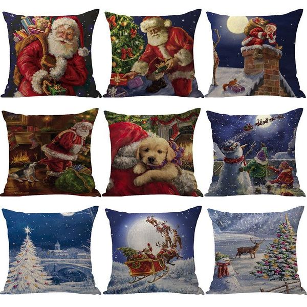 cushion/decorative pillow christmas elk santa claus printed home decor cushion cover 45*45cm cotton linen covers sofa cushions cases 0570
cushion/decorative pillow christmas elk santa claus printed home decor cushion cover 45*45cm cotton linen covers sofa cushions cases 0570