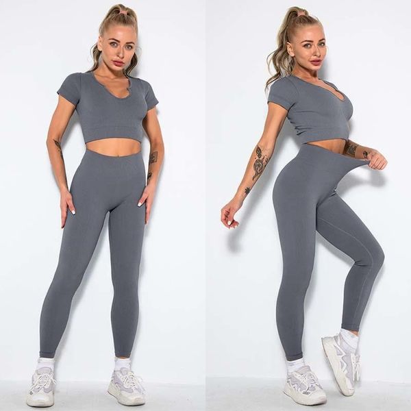 yoga outfit u collar seamless set women brown 2pcs piece crop bra leggings exercise gym suits running fitness sport
yoga outfit u collar seamless set women brown 2pcs piece crop bra leggings exercise gym suits running fitness sport