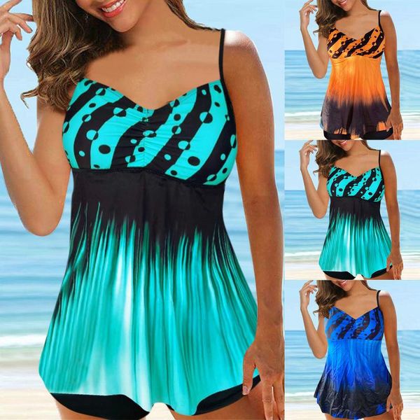 women's swimwear beach bikini tankini large set suspender summer digital print split swimsuit costumi da bagno donna 2021, White;black
women's swimwear beach bikini tankini large set suspender summer digital print split swimsuit costumi da bagno donna 2021, White;black