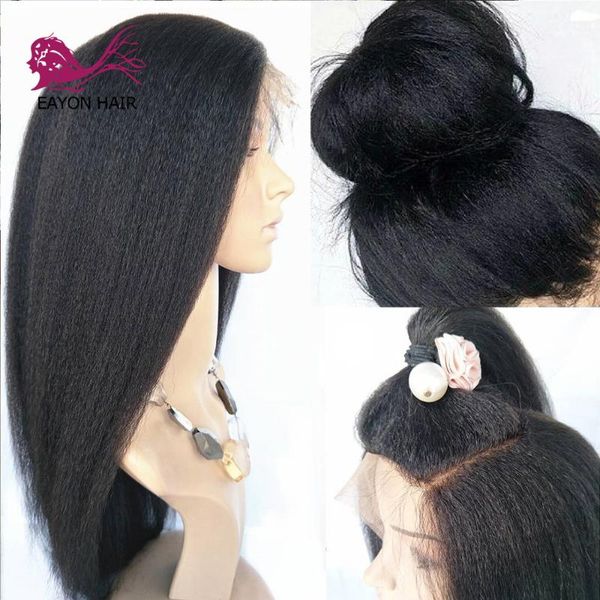 lace wigs eayon kinky straight 360 frontal thick end human hair for women italian yaki with baby remy, Black;brown
lace wigs eayon kinky straight 360 frontal thick end human hair for women italian yaki with baby remy, Black;brown