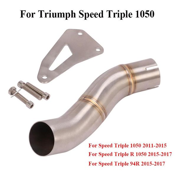 motorcycle exhaust system middle link pipe for speed triple r 1050 connector tube stainless steel slip on 51mm muffler escape
motorcycle exhaust system middle link pipe for speed triple r 1050 connector tube stainless steel slip on 51mm muffler escape