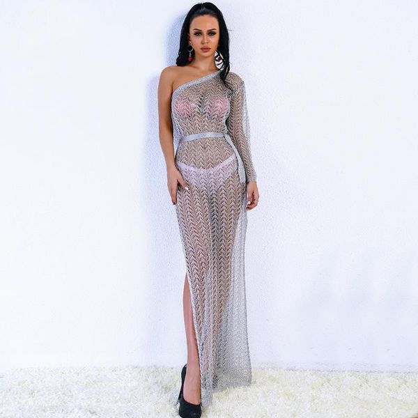 casual dresses bandage hollow out maxi women night club partys one-shoulder knitting see-through hight split vestidos, Black;gray
casual dresses bandage hollow out maxi women night club partys one-shoulder knitting see-through hight split vestidos, Black;gray