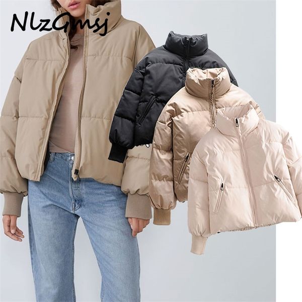 women fashion oversized thick warm parkas coat vintage long sleeve pockets drawstring female outerwear chic 210628, Black
women fashion oversized thick warm parkas coat vintage long sleeve pockets drawstring female outerwear chic 210628, Black