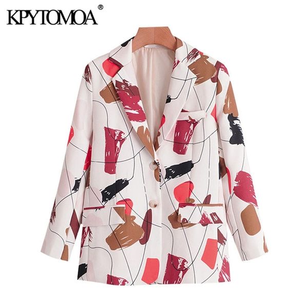 women fashion office wear single breasted print blazer coat vintage long sleeve pockets female outerwear chic 210421, White;black
women fashion office wear single breasted print blazer coat vintage long sleeve pockets female outerwear chic 210421, White;black