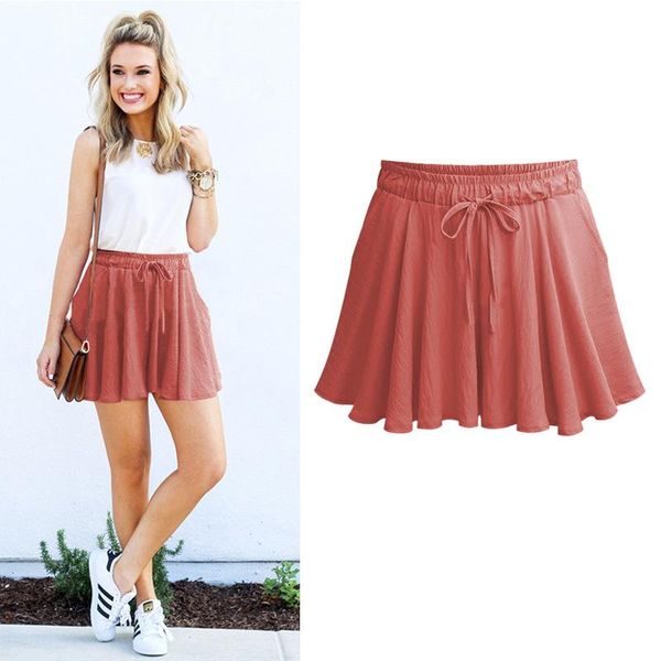 women's shorts summer plus size 6xl women wide skirts elastic high waist large loose casual black short, White;black
women's shorts summer plus size 6xl women wide skirts elastic high waist large loose casual black short, White;black
