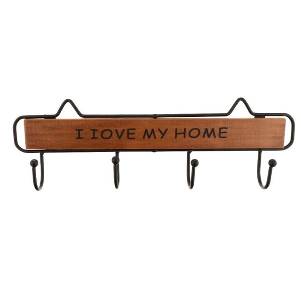 vintage style metal wooden wall hook i love my home storage rack clothes hat hanger key hooks & rails
vintage style metal wooden wall hook i love my home storage rack clothes hat hanger key hooks & rails