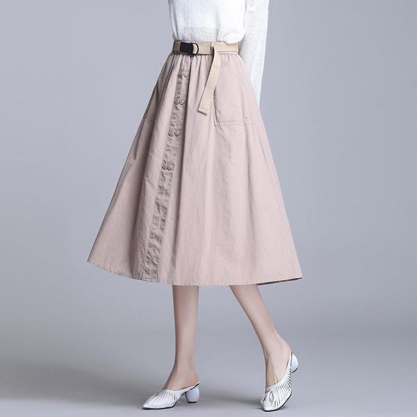 skirts 2021 summer a-line woman long umbrella skirt temperament casual belt pocket pleated versatile high waist mid-length, Black
skirts 2021 summer a-line woman long umbrella skirt temperament casual belt pocket pleated versatile high waist mid-length, Black