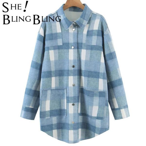 women's jackets sheblingbling women tweed jacket with plaid print long sleeve outwear coat femme high street fashion casual loose overs, Black;brown
women's jackets sheblingbling women tweed jacket with plaid print long sleeve outwear coat femme high street fashion casual loose overs, Black;brown