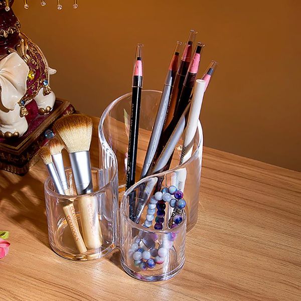 bathroom storage & organization fine makeup brush holder office pencil organizer cosmetic lipbrush eyeliner 3 compartment rack
bathroom storage & organization fine makeup brush holder office pencil organizer cosmetic lipbrush eyeliner 3 compartment rack