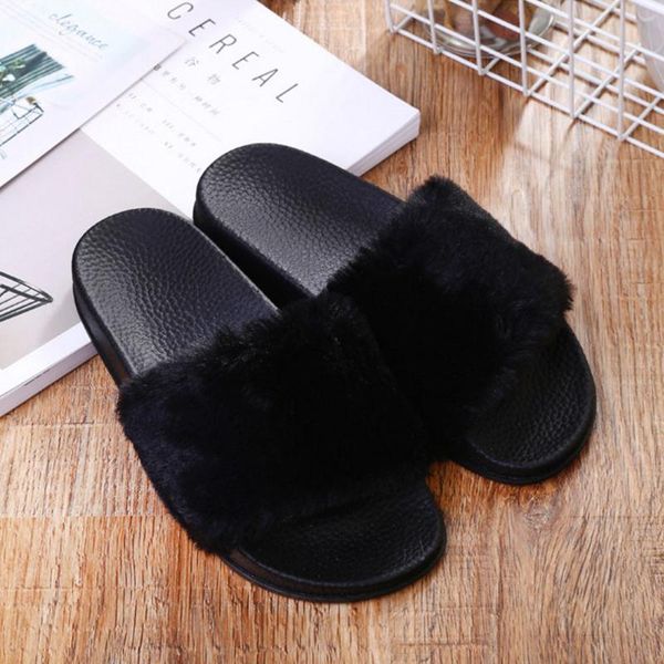 slippers women casual autumn spring plush fabala indoor shoes ladies non-slip easy matching faux fur flat flip flops, Black
slippers women casual autumn spring plush fabala indoor shoes ladies non-slip easy matching faux fur flat flip flops, Black