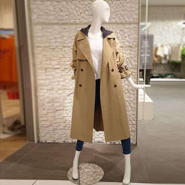 women's trench coats windbreaker women's middle and long korean version 2021 spring autumn loose lace up temperament, Tan;black
women's trench coats windbreaker women's middle and long korean version 2021 spring autumn loose lace up temperament, Tan;black
