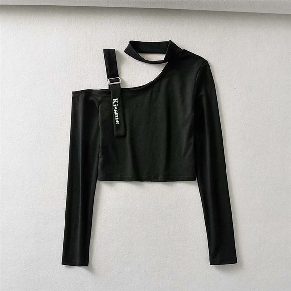 women's polos summer fashion women halter strapless black short blouse chic lady kissgod letter print streetwear long sleeve, White
women's polos summer fashion women halter strapless black short blouse chic lady kissgod letter print streetwear long sleeve, White