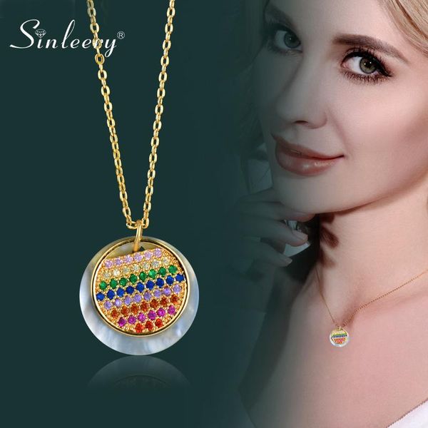 chokers sinleery rainbow colorful crystal circle necklaces for women rose gold color chain round shell pendant necklace boho xl597 ssg, Golden;silver
chokers sinleery rainbow colorful crystal circle necklaces for women rose gold color chain round shell pendant necklace boho xl597 ssg, Golden;silver