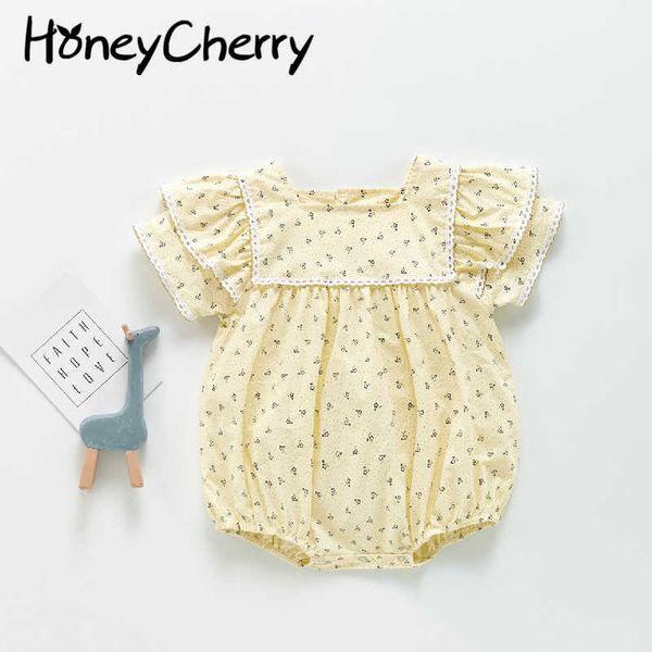 the girl's sweet short sleeved bodysuit in summer print toddler girl outfits baby girl clothes 210701, Blue
the girl's sweet short sleeved bodysuit in summer print toddler girl outfits baby girl clothes 210701, Blue