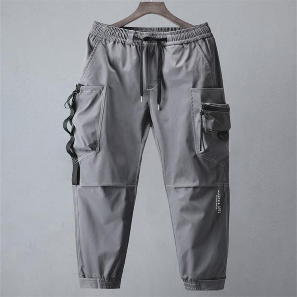 men's pants autumn 2021 casual cargo jogging fashion elastic solid cotton sports, Black
men's pants autumn 2021 casual cargo jogging fashion elastic solid cotton sports, Black