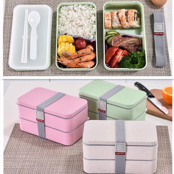 1200ml wheat straw double layers lunch box with spoon healthy material bento boxes microwave storage container lunchbox dinnerware sets
1200ml wheat straw double layers lunch box with spoon healthy material bento boxes microwave storage container lunchbox dinnerware sets