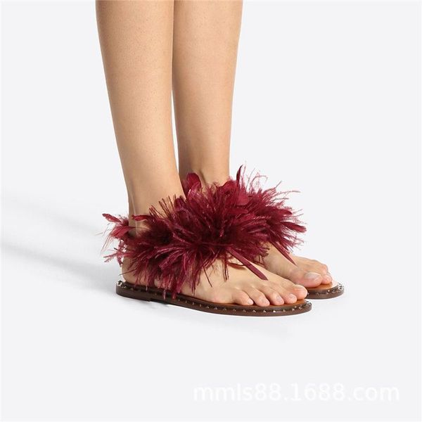 slippers fashion woman summer shoes solid black blue pink fur sandwich toe slipper flat with t-stage show slides
slippers fashion woman summer shoes solid black blue pink fur sandwich toe slipper flat with t-stage show slides