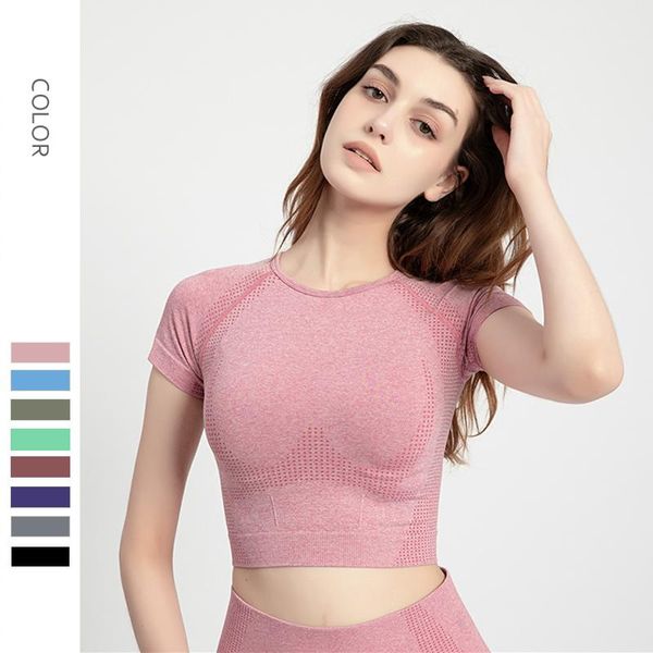 breathable tight solid seamless yoga shirt women fitness short sleeve crop suit for workout gym sportswear running t-shirts outfits, White;red
breathable tight solid seamless yoga shirt women fitness short sleeve crop suit for workout gym sportswear running t-shirts outfits, White;red
