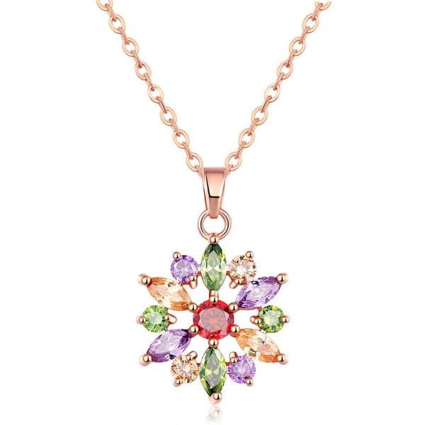 pendant necklaces europe and the united states environmentally friendly copper plated rose gold inlaid crystal necklace, Silver
pendant necklaces europe and the united states environmentally friendly copper plated rose gold inlaid crystal necklace, Silver