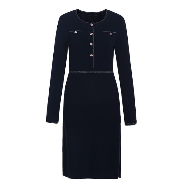 casual dresses fall autumn long sleeve round neck blue contrast color knitted panelled buttons knee-length dress elegant ws23903 c50s, Black;gray
casual dresses fall autumn long sleeve round neck blue contrast color knitted panelled buttons knee-length dress elegant ws23903 c50s, Black;gray