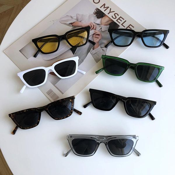 sunglasses lady vintage small square women brand clear yellow lens punk sun glasses female eyeglasses uv400 goggles, White;black
sunglasses lady vintage small square women brand clear yellow lens punk sun glasses female eyeglasses uv400 goggles, White;black