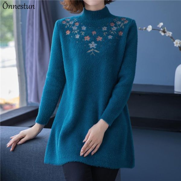 women's sweaters turtleneck furry sweater dress fashion autumn pullovers pull femme jumper casual embroidery long women, White;black
women's sweaters turtleneck furry sweater dress fashion autumn pullovers pull femme jumper casual embroidery long women, White;black