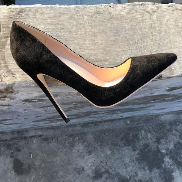 fashion black suede red leather poined toe stiletto heel high shoe pump high-heeled shoes dress
fashion black suede red leather poined toe stiletto heel high shoe pump high-heeled shoes dress