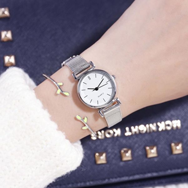 wristwatches casual women watch fashion mesh belt quartz wristwatch ladies clock simple small dial watches for montre femme, Slivery;brown
wristwatches casual women watch fashion mesh belt quartz wristwatch ladies clock simple small dial watches for montre femme, Slivery;brown