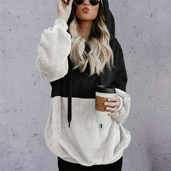 women's hoodies & sweatshirts korean style patchwork women draw string loose hooded long sleeve streetwear print femme autumn 2021 casu, Black
women's hoodies & sweatshirts korean style patchwork women draw string loose hooded long sleeve streetwear print femme autumn 2021 casu, Black