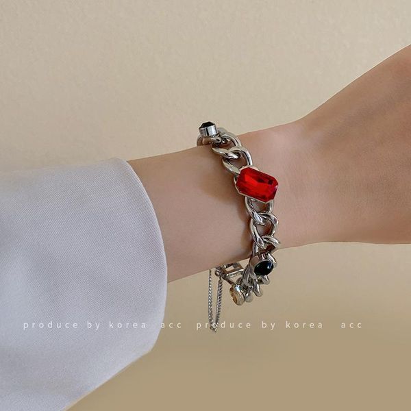 link, chain europe gemstone zircon bracelet trend ins wind jewelry hip hop exaggerated online celebrity personality, Black
link, chain europe gemstone zircon bracelet trend ins wind jewelry hip hop exaggerated online celebrity personality, Black