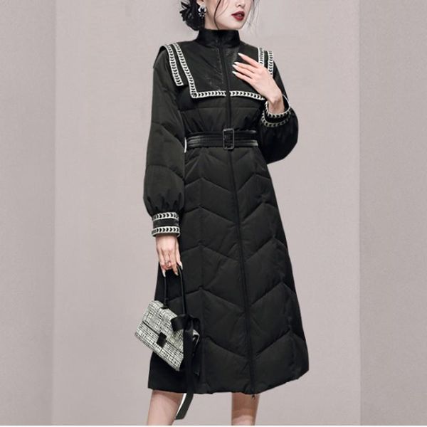 women's trench coats 2021 winter warm cotton clothing korean slim vintage version long coat women fashion casual windbreaker, Tan;black
women's trench coats 2021 winter warm cotton clothing korean slim vintage version long coat women fashion casual windbreaker, Tan;black